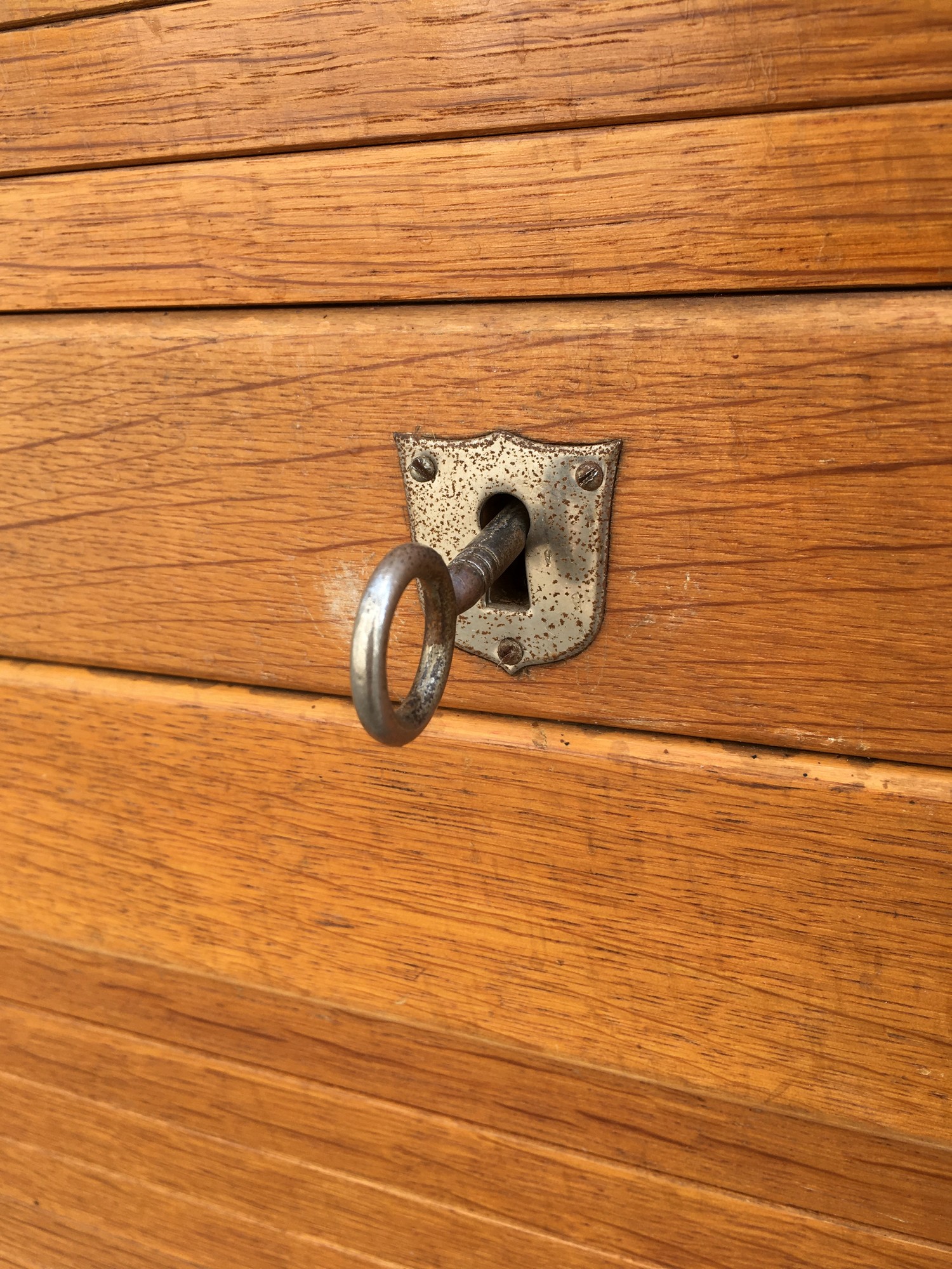 Küchenschrank Vintage Vorratschrank Küche Rollladen Holz antik Kaffeeschrank