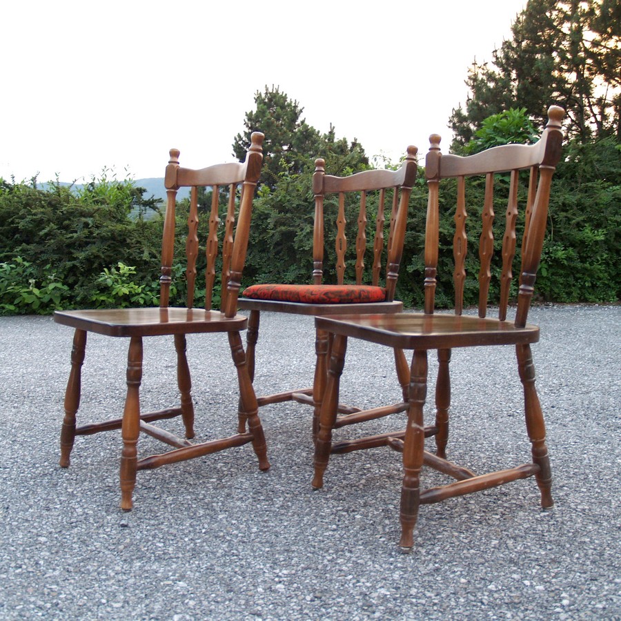 Sprossenstühle Sessel Vintage