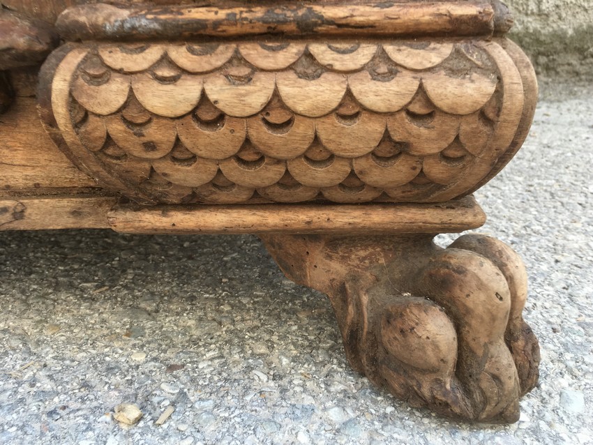 Truhe antik groß Vollholz Barock Renaissance