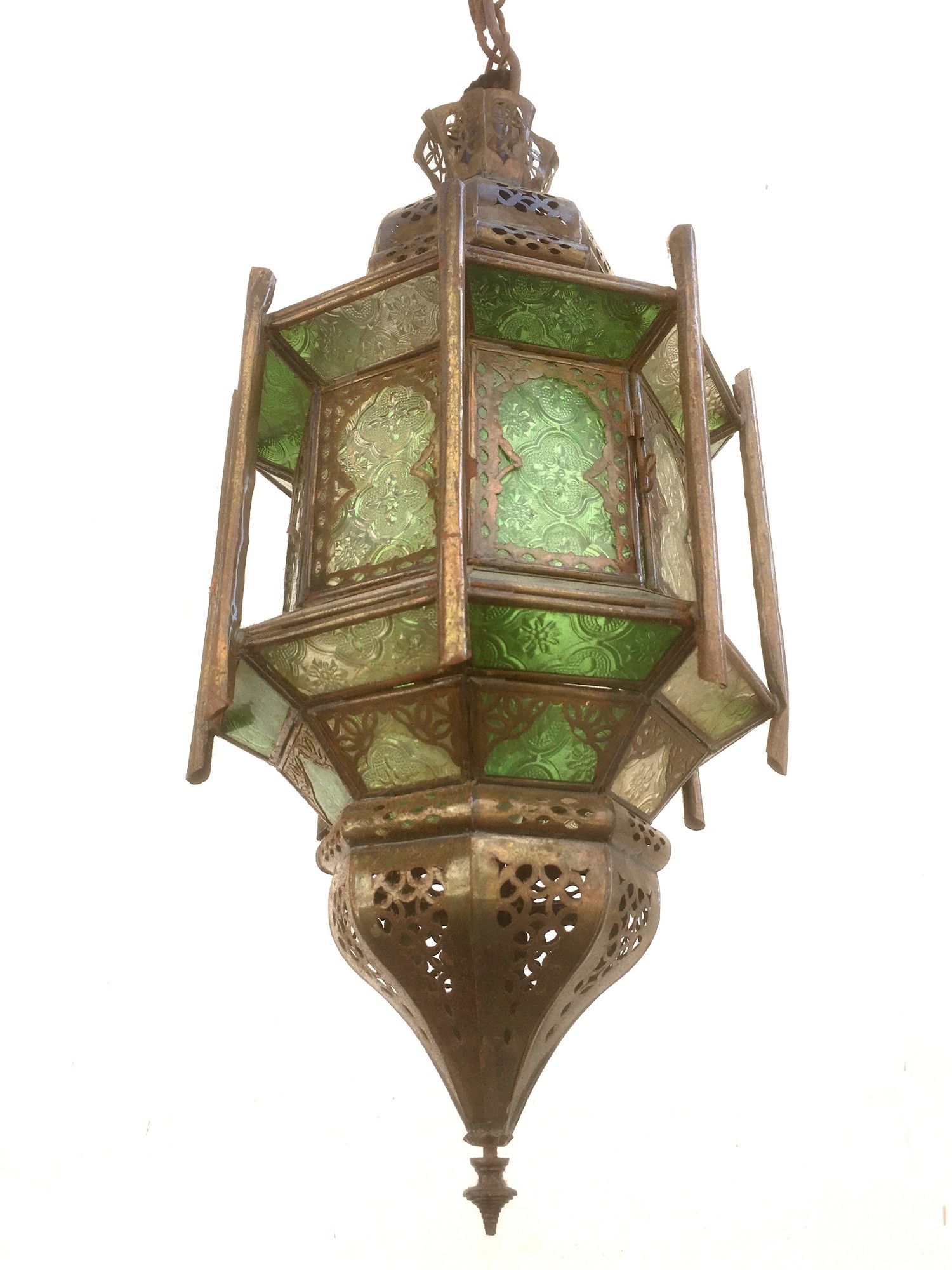 Leuchter Luster Orient Gläser Kupfer Laterne Tiffany Marokko