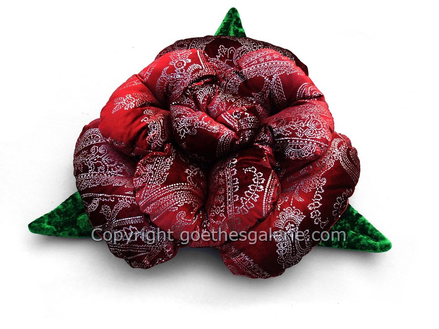 Bretz Sofakissen Rosenpolster groß neuwertig Bretz Rosenkissen Rose neuwertig