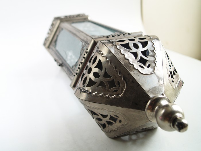 Haengelaterne silberfarben Orient Laterne Antikstil