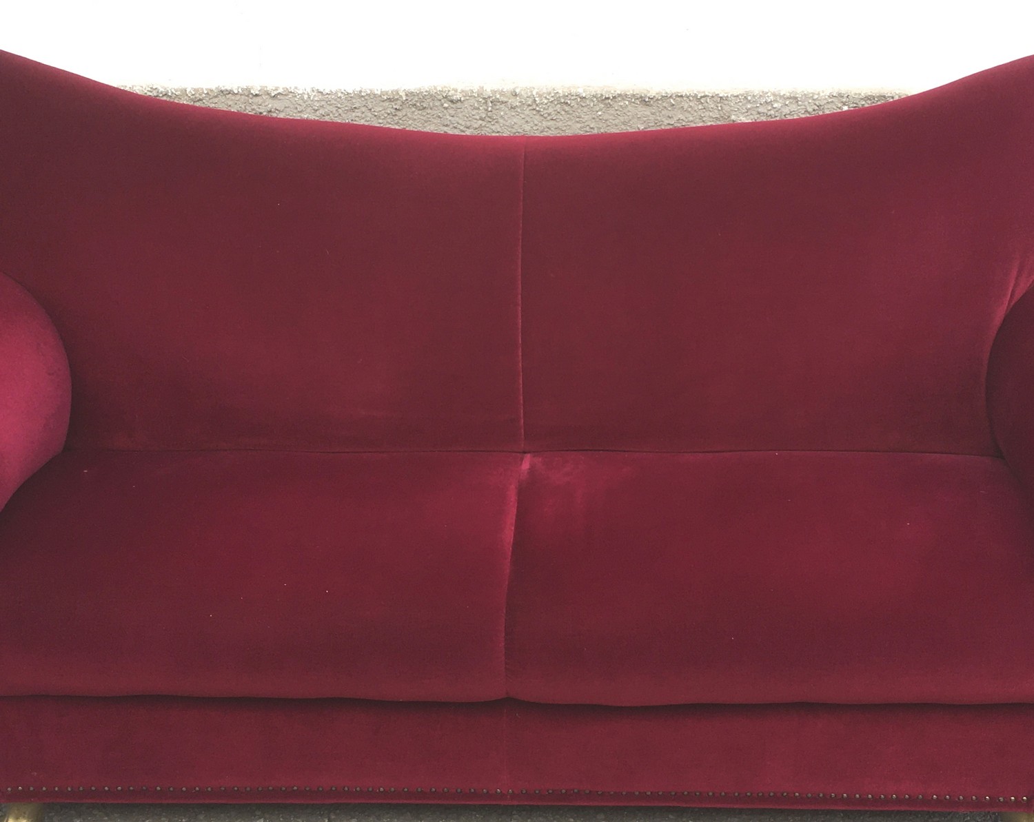 BRETZ GAUDI Sofa Couch 3-Sitzer rot Typ F210 Tatzenbeine Designsofa
