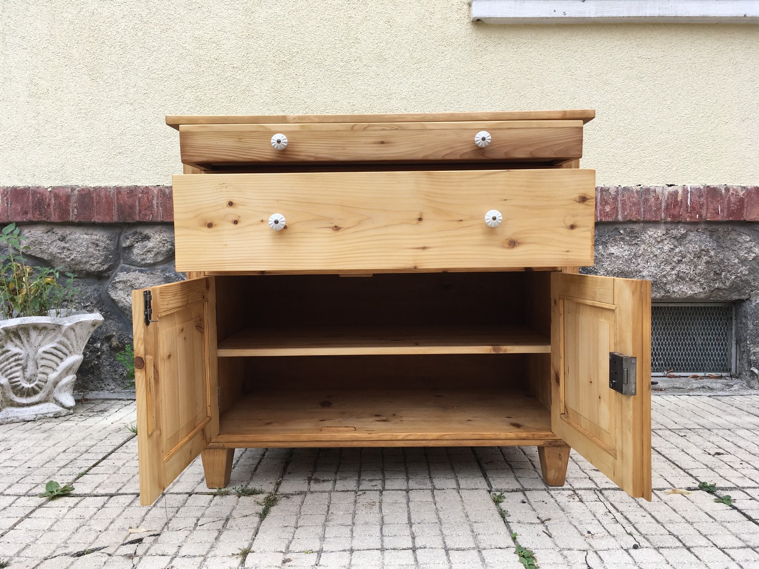 Kommode antik restauriert Ladenkommode Anrichte massiv Weichholz Landhausstil