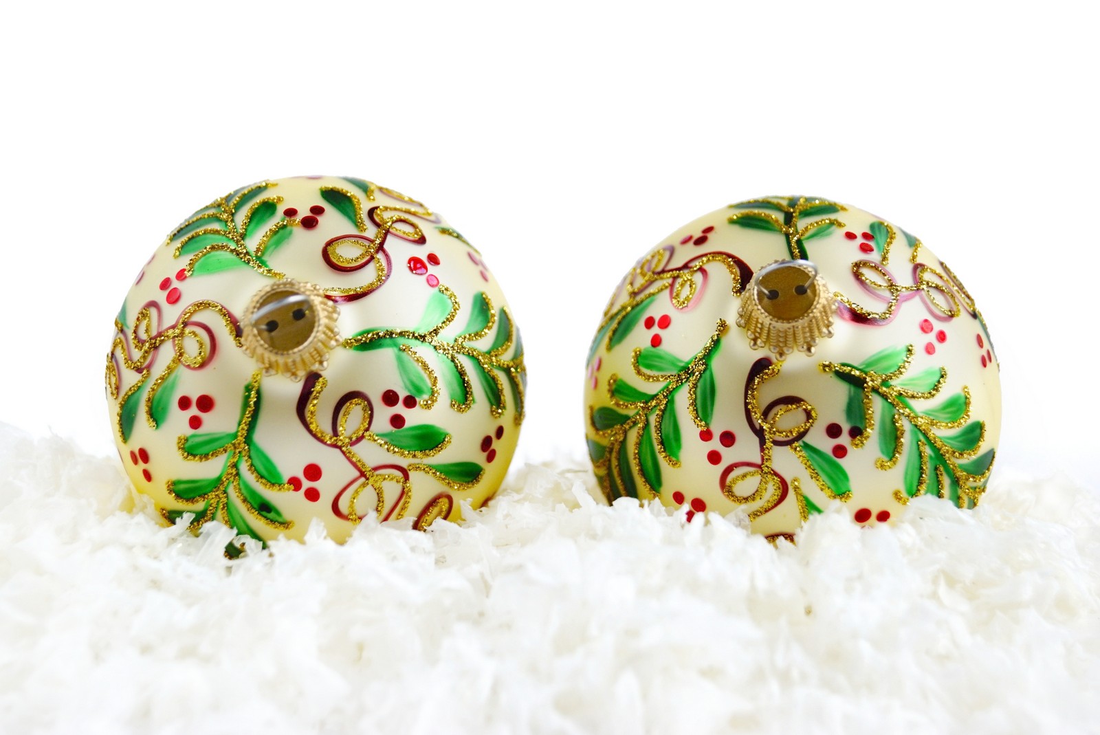 Christbaumkugel Glas mundgeblasen handgemacht lauscha Bauernweihnachtsbaum glitzer ranken handbemalt