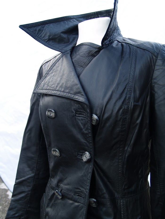 Retro Mantel Leder