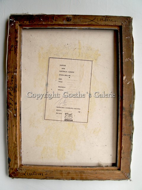 Ölbild ÖL auf Leinen Blumen aussagekräftige Malerei signiert Stilleben abstrakt