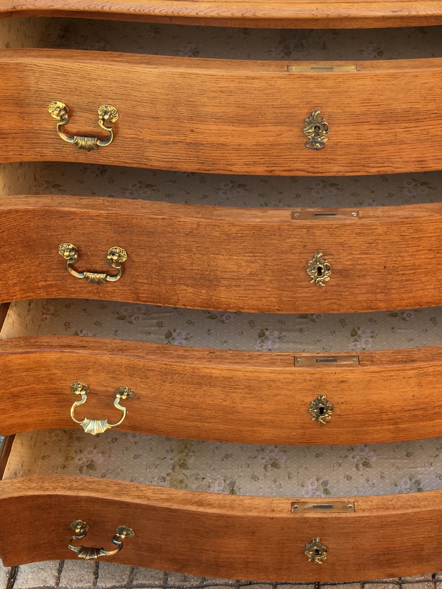 Kommode Ladenkommode antik restauriert Eiche Spätbiedermeier um 1860