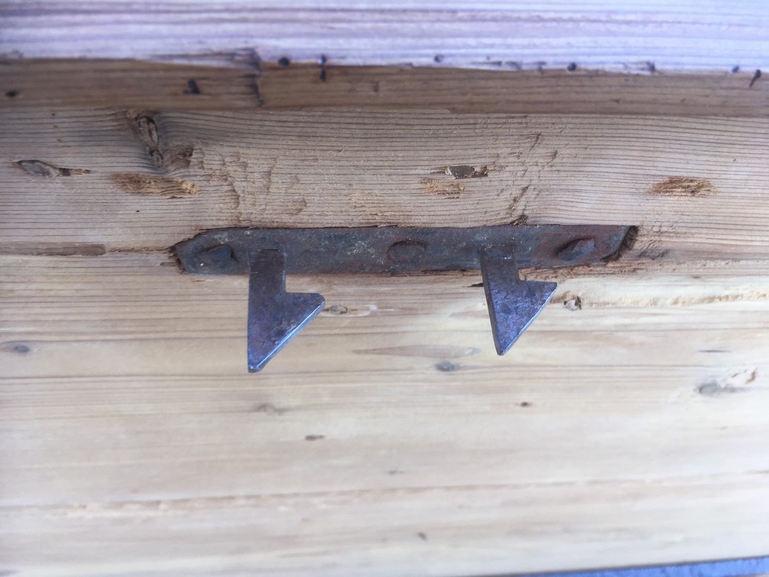 Truhe Landhaus Weichholz antik groß Flachdeckel Kiste groß