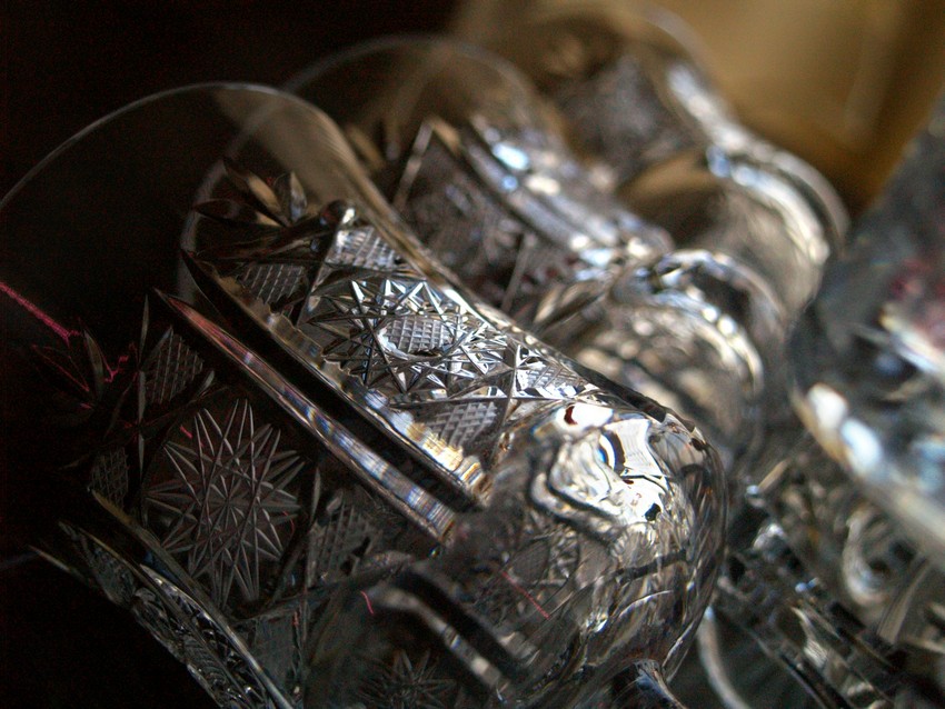 Bleikristall Weingläser schwere Gläser Kristall