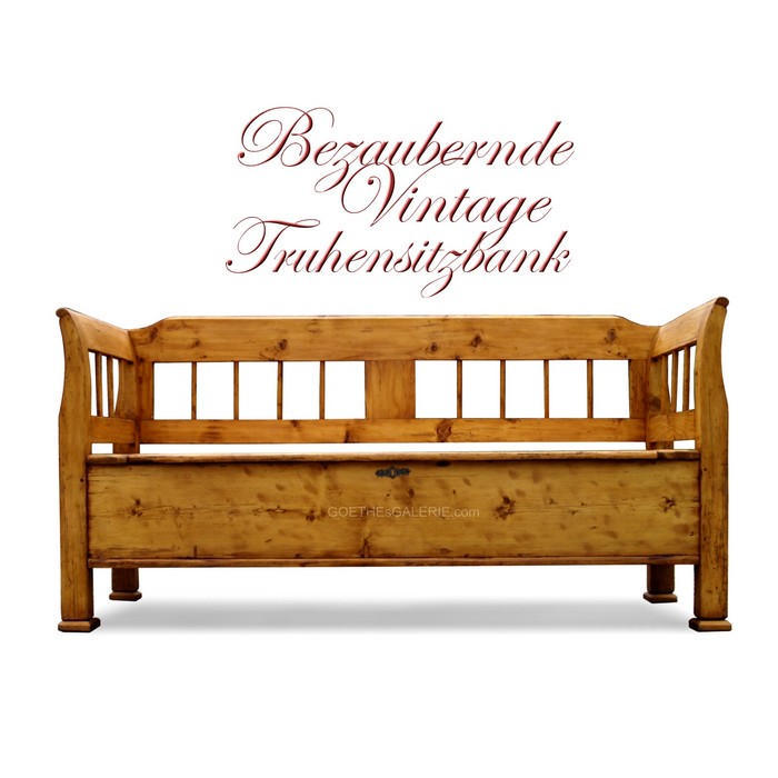 Sitztruhe Küchenbank Sitzbank Landhausstil Truhenbank antik Truhenbank antik