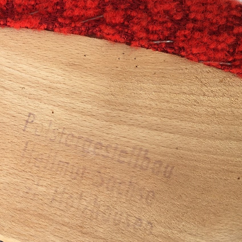 Cocktailsessel Vintage Midcentury 50er- 60er-Jahre Holz rot Stühle Retro Design