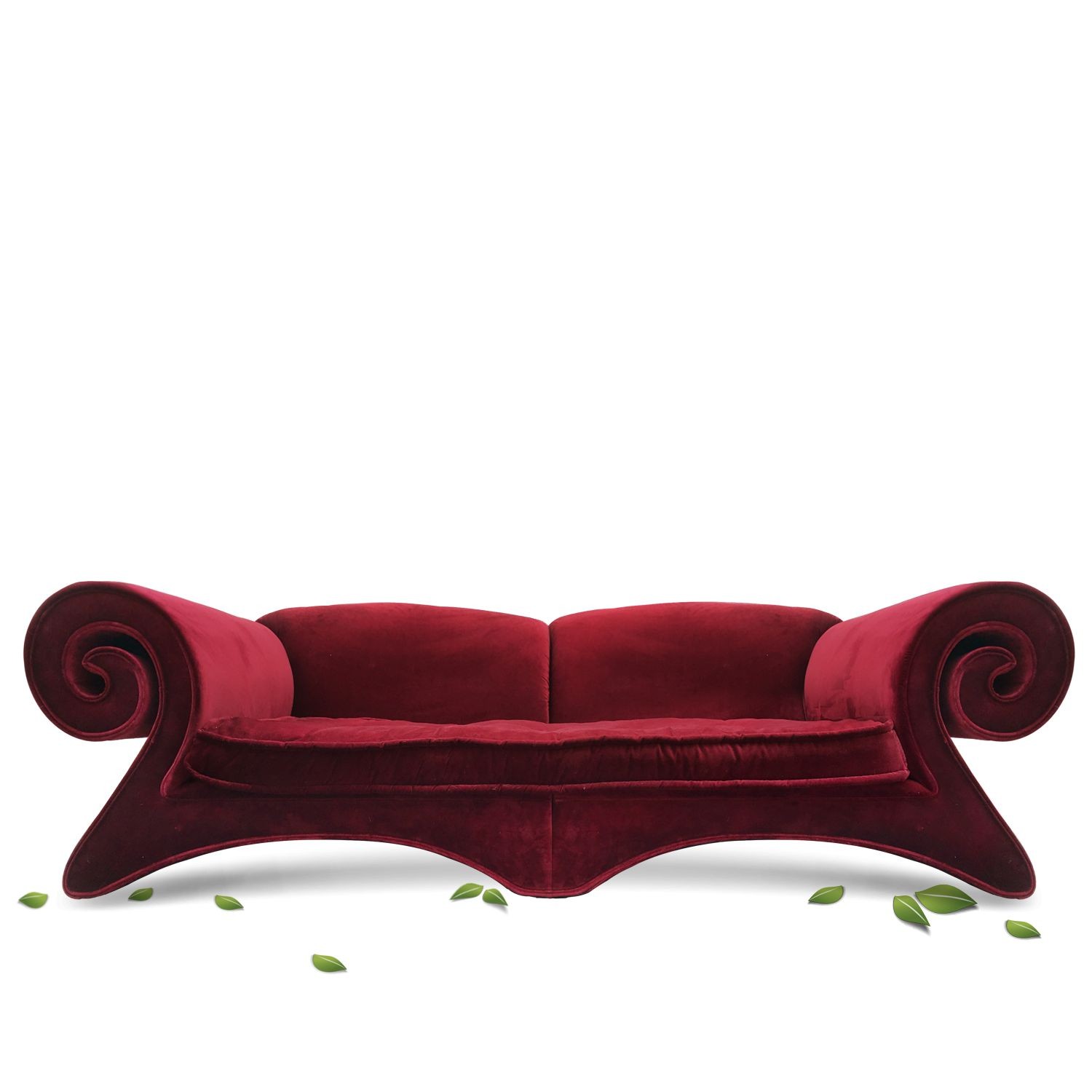 Blutrotes Designersofa BRETZ Mammut Riesensofa Designersofa Bretz Mammut rot neuwertig gebraucht