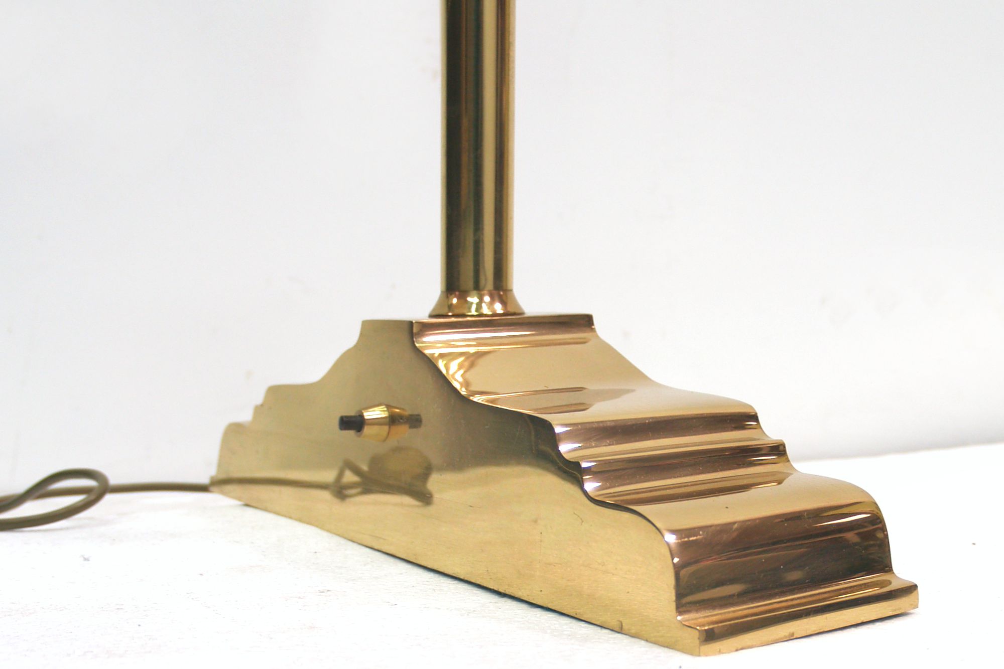 Vintage Tischlampe Messing Schreibtischleuchter