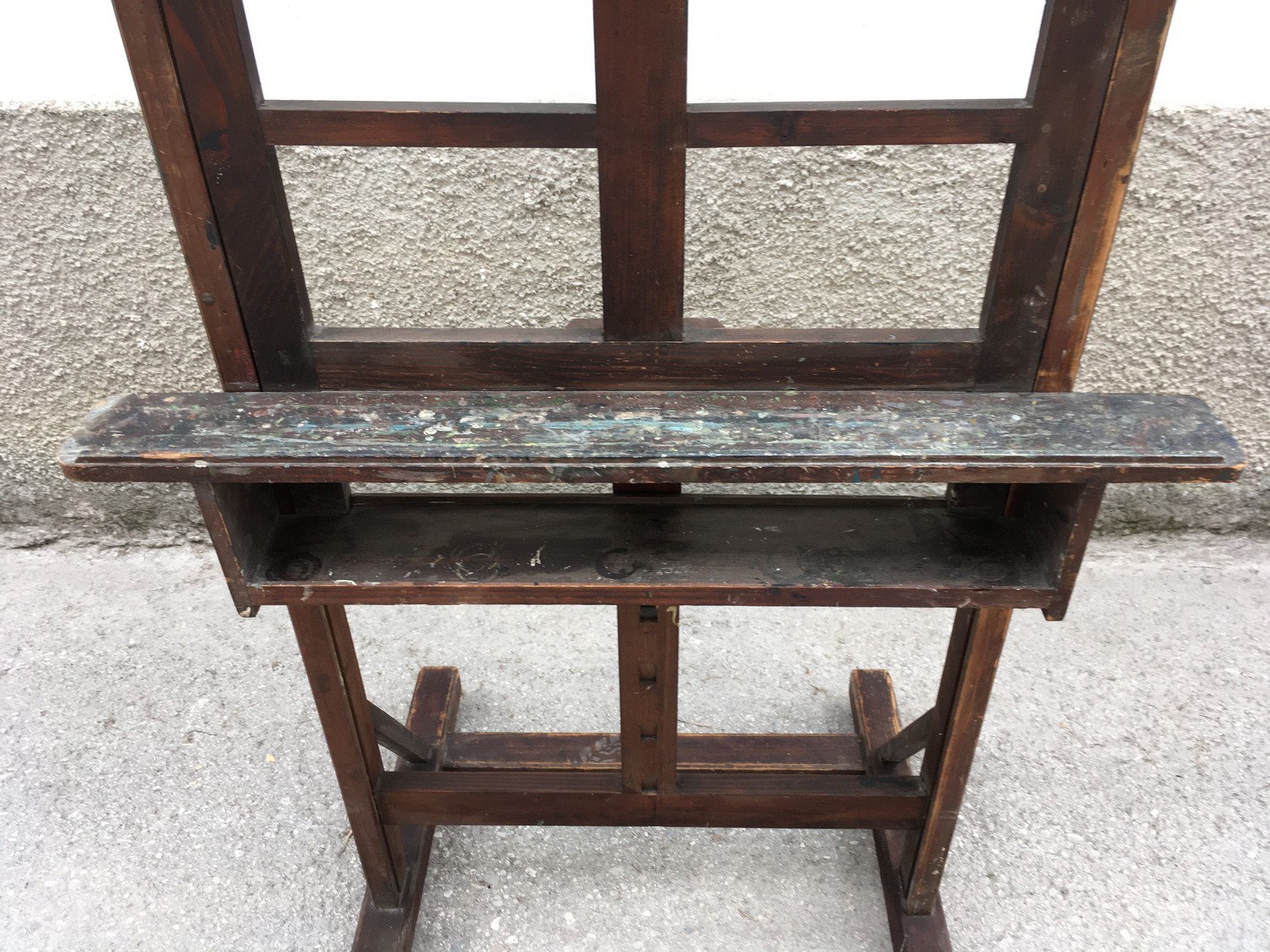 Staffelei Standstaffelei groß Holz mit Rollen fahrbar höhenverstellbar