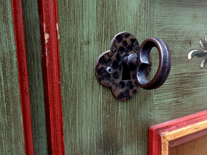 Voglauer Kleiderschrank grün Anno