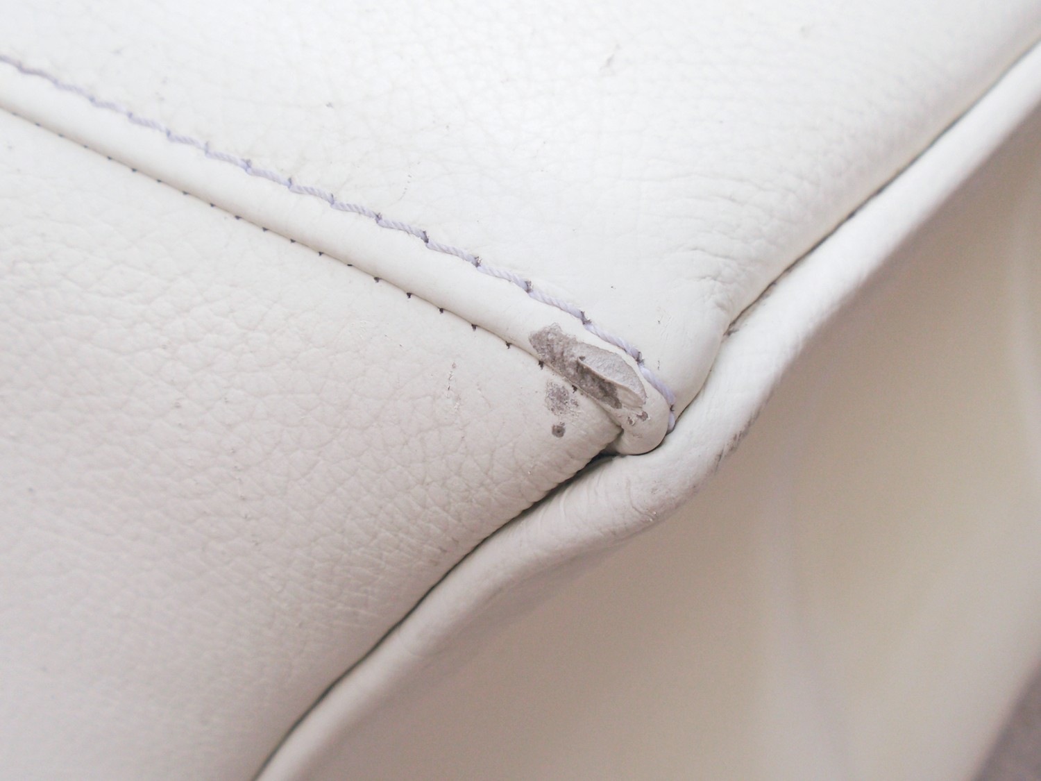 Bretz Bett Leder weiß creme Moon hoches Betthaupt Doppelbett 200x180