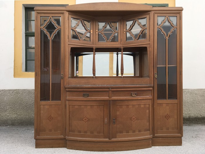 Vitrine Anrichte Jugendstil Schrank antike Möbel Kredenz Antiquität