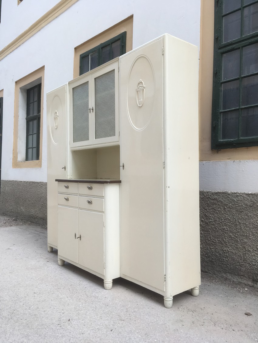Küchenschrank creme Midcentury Buffet Schrank Vintage Kredenz