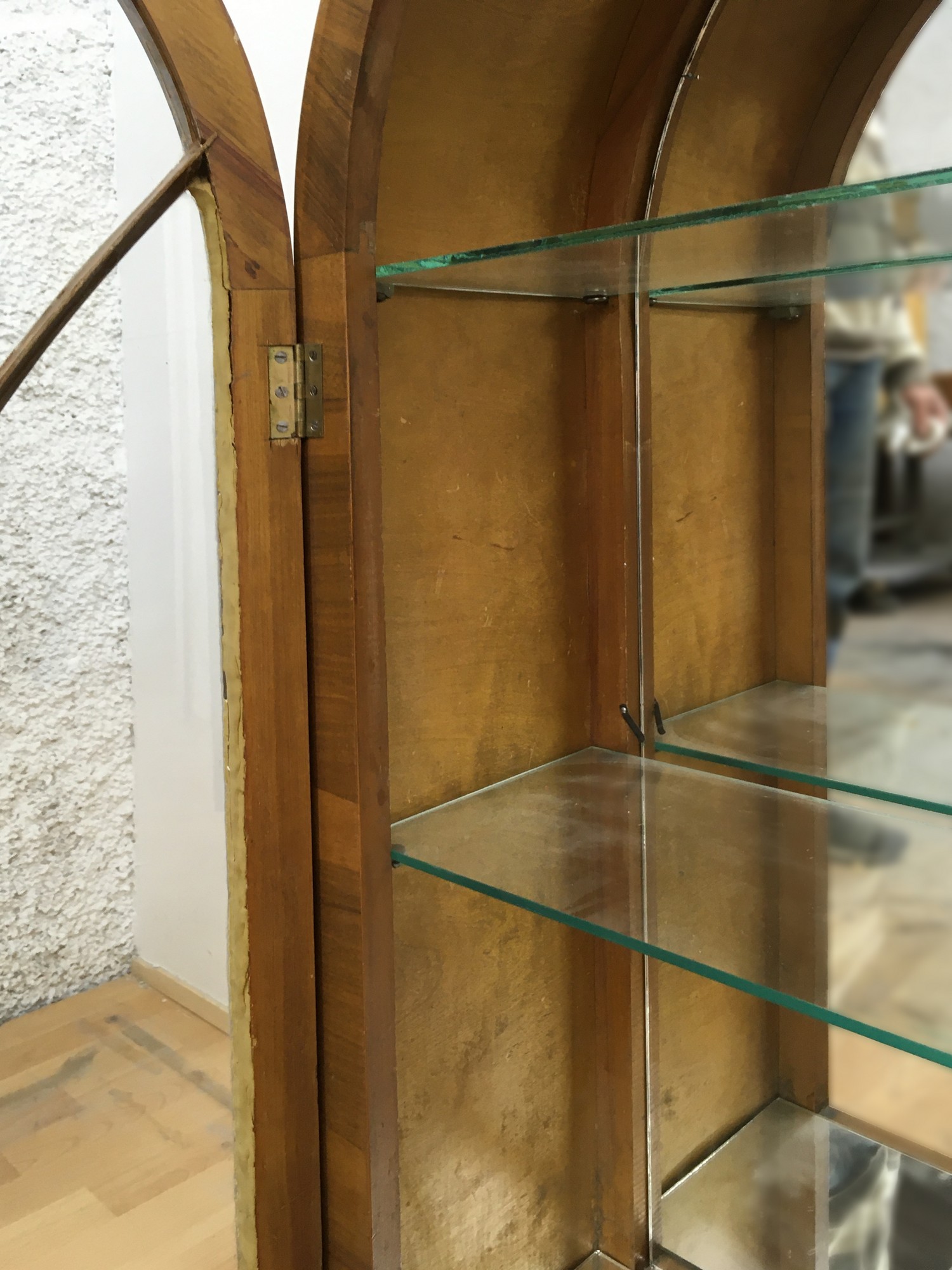 Schrank Art Deco antik Möbel Spiegel Vollholz Artdeco Möbel