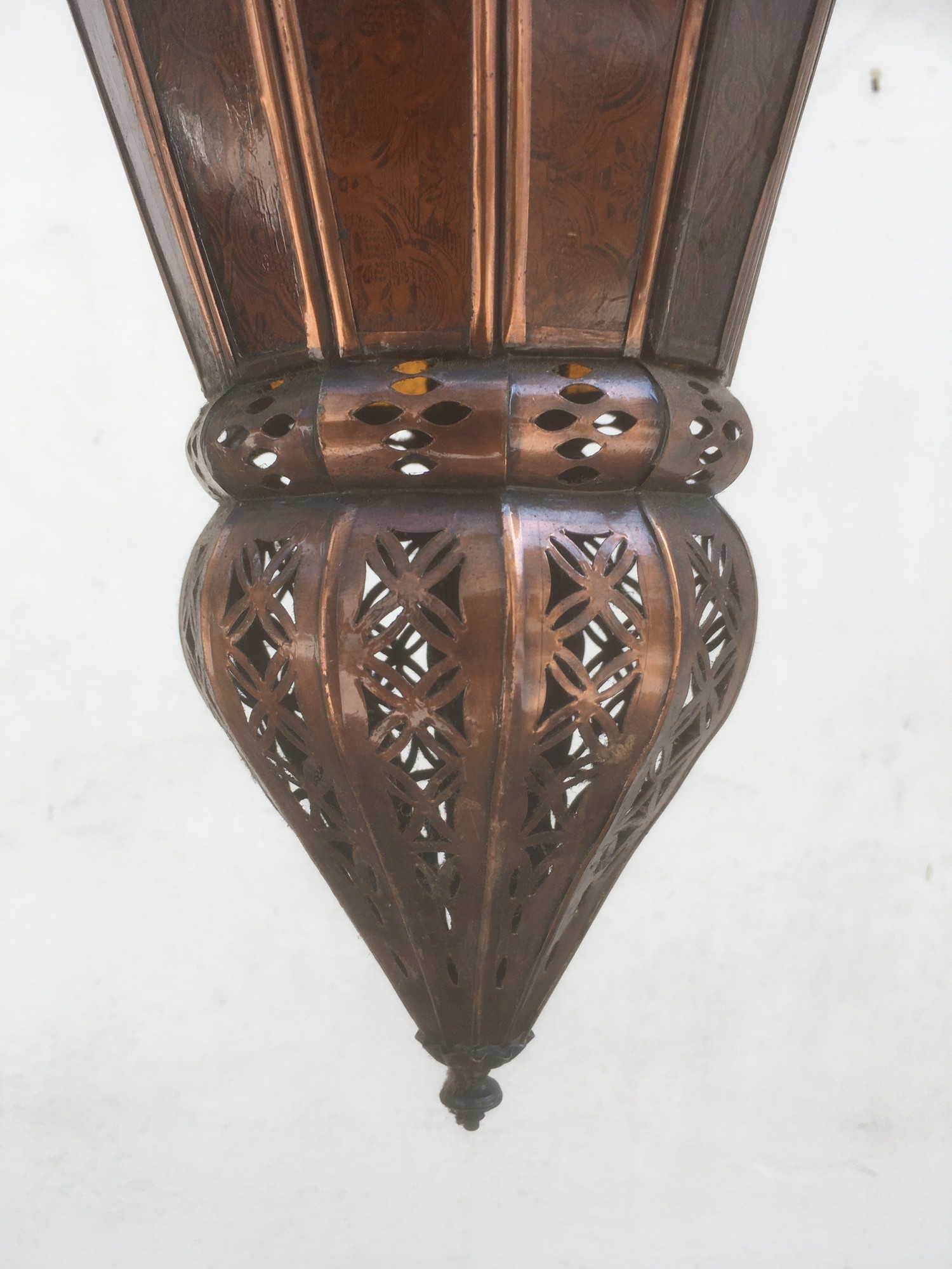 Leuchter Luster Orient Gläser Kupfer Laterne Tiffany Marokko