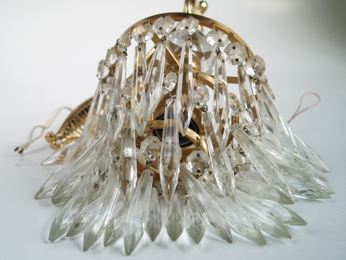 Wandleuchter Bleikristallglas