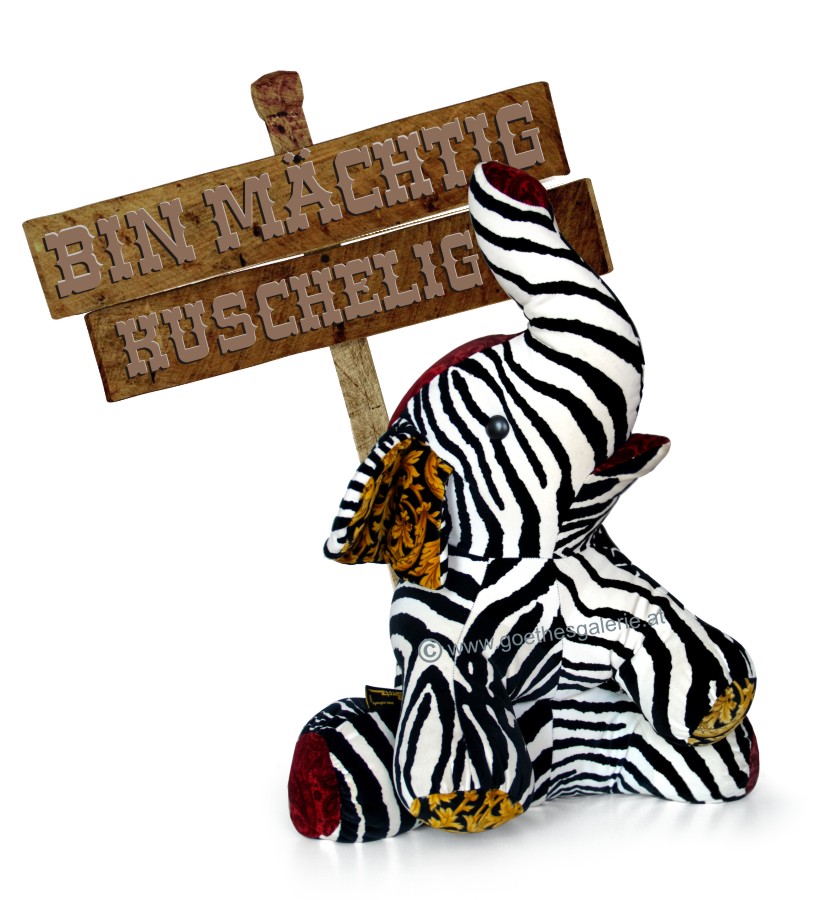 Bretz Cultsofa Kissen Elefant Zebrastoff Bretz Elefant Zebrastoff gebraucht