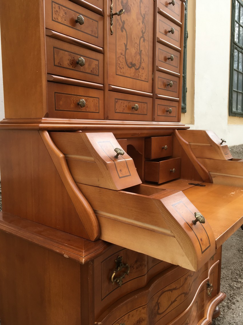 Barockstil Sekretaer Schrank Möbel Kommode Antikstil