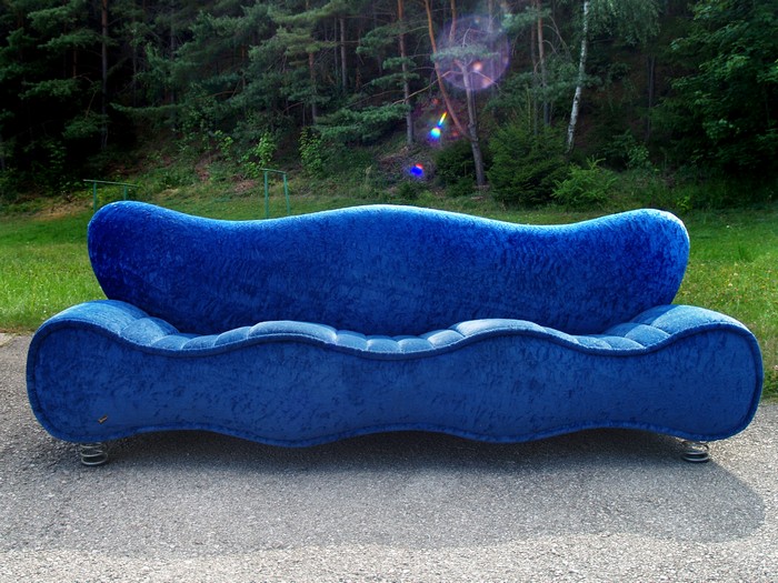 Bretz blau Sofa 