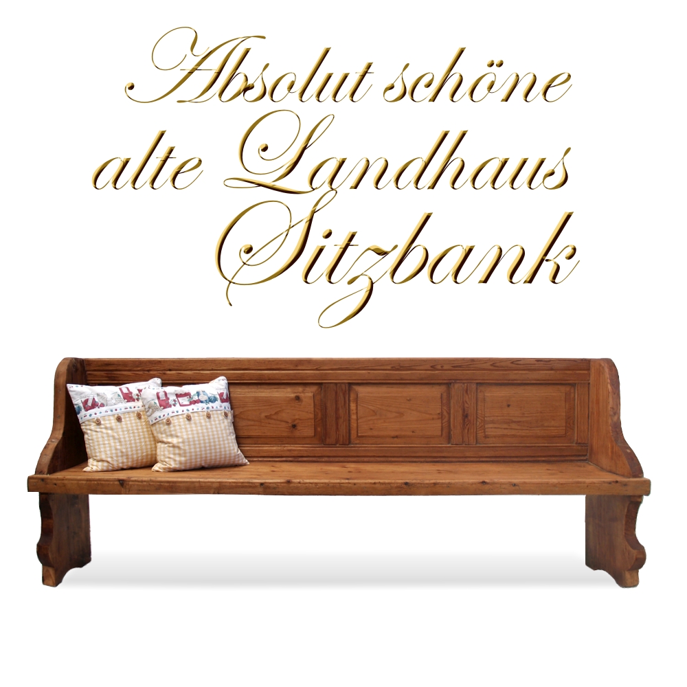 antike Küchenbank Truhenbank Naturholz Sitzbank Landhausstil antike Sitzbank