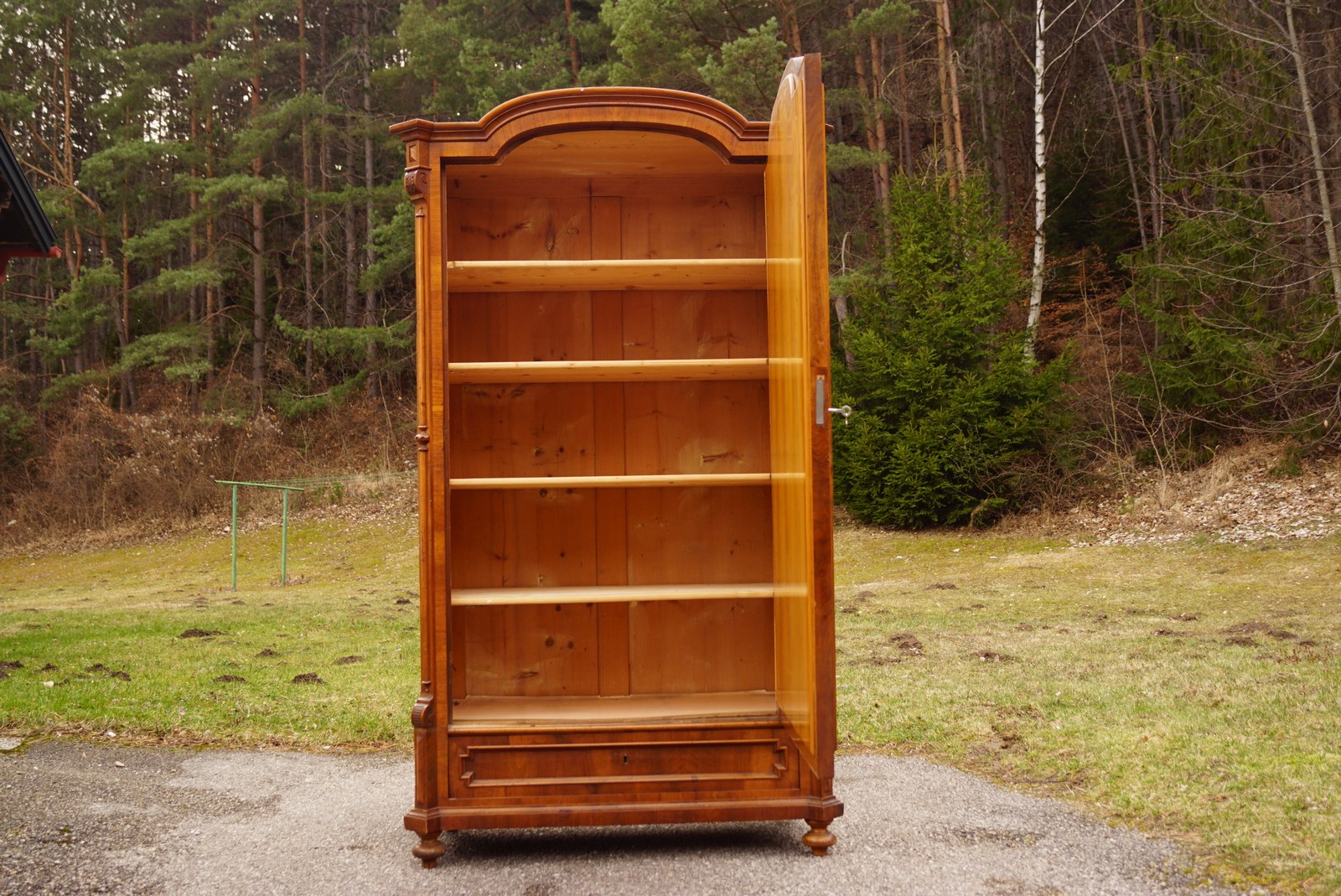 Schrank Kasten antik Spiegelschrank Historismus Garderobenschrank