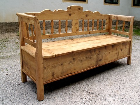 Vintage Sitztruhenbank