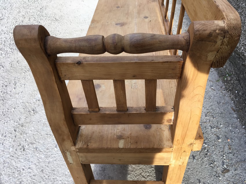 Sitzbank Armlehnen antik