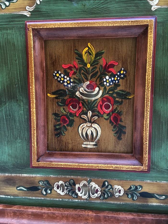 Bauerntruhe Voglauer grün