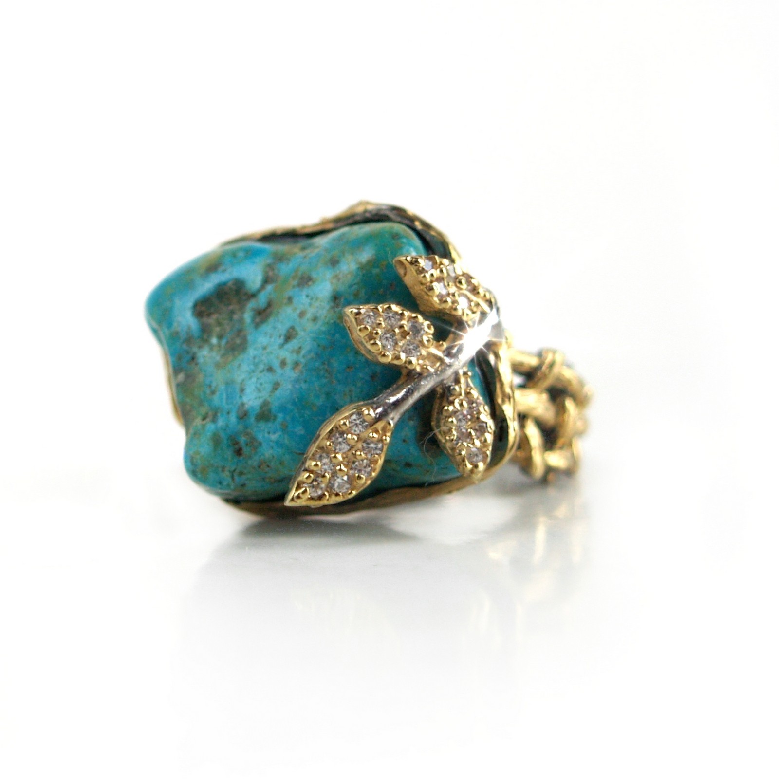 Türkis Ring 925 Silber Handarbeit