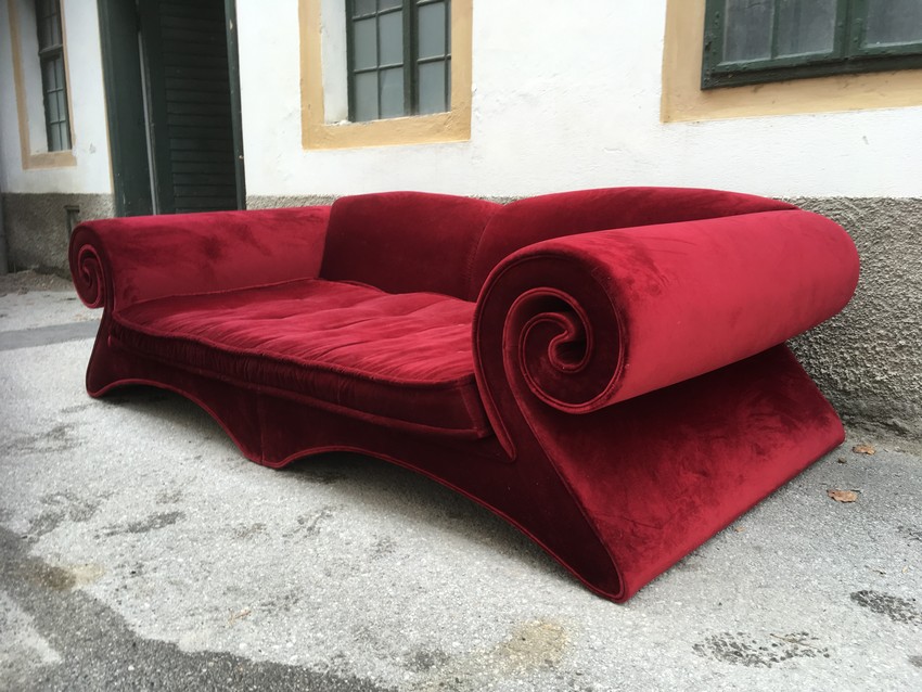 BRETZ Sofa Mamma Mammut blutrot Riesensofa 