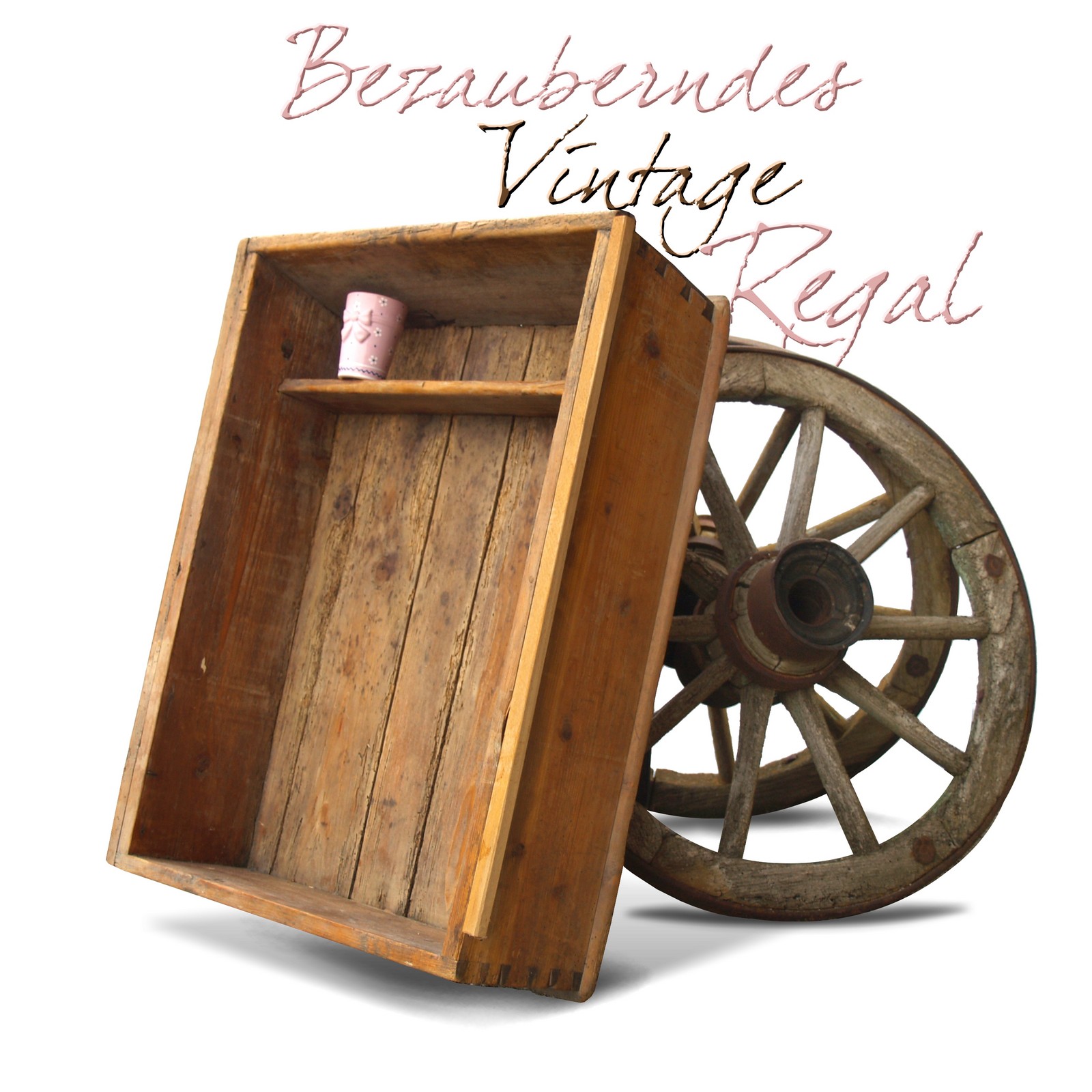 Tellerregal Wandregal Lade Vintage Küchenschrank Weichholz - rustikales Traumstück! Tellerregal Regal Küche Vollholz rustikal Schrank antik