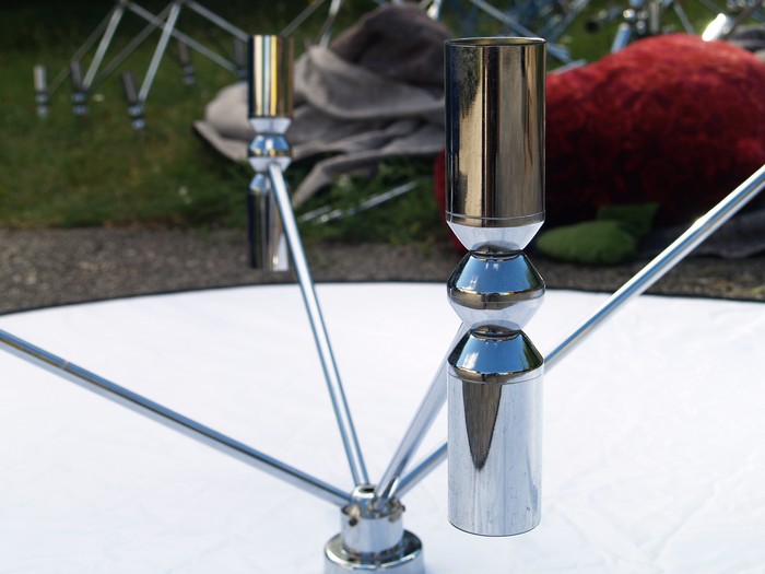 Kinkeldey Studio Verre Lumiere Lampe Midcentury Sputnik Atomic up down light stix