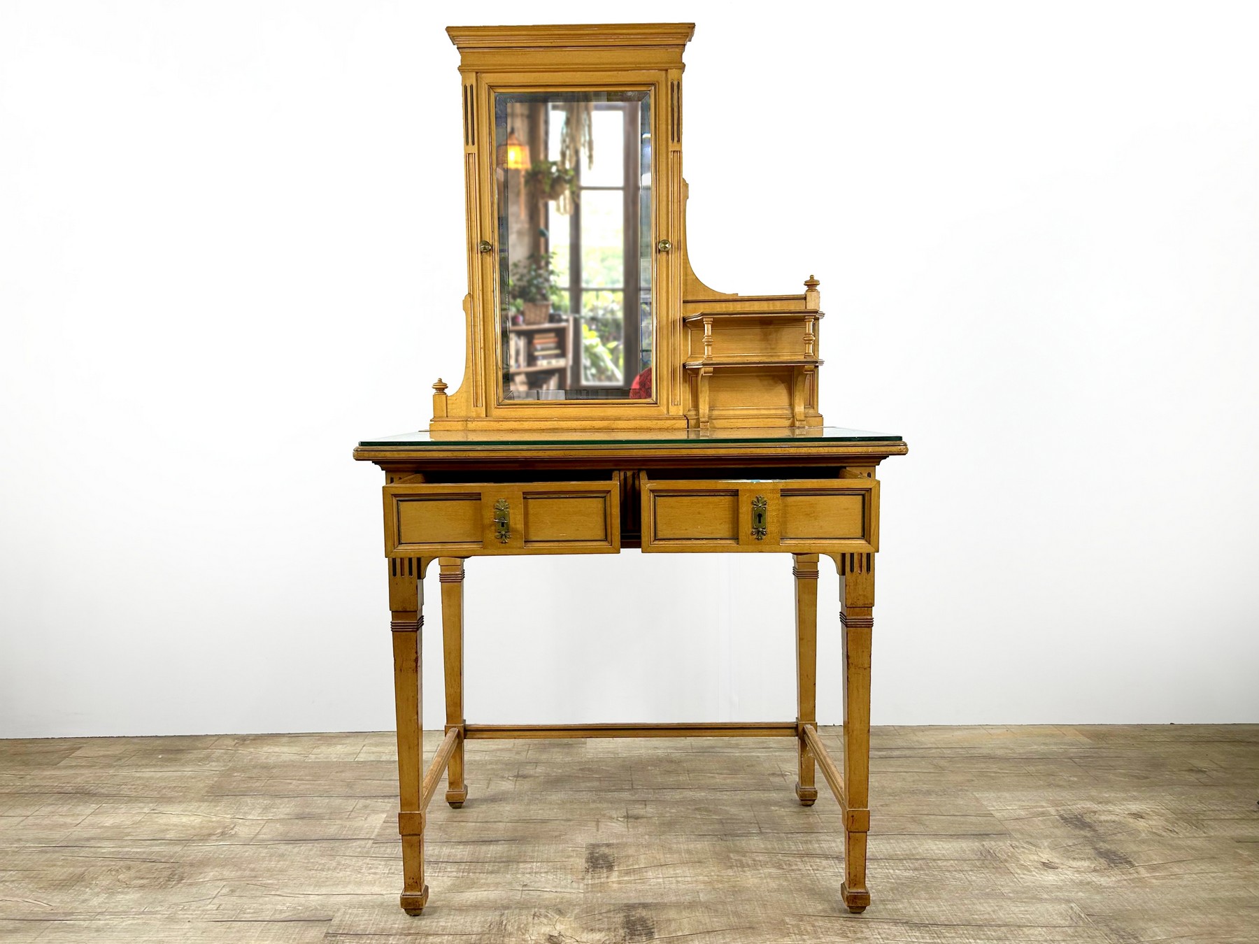 Antiker Jugendstil Schminktisch Ludwig Schmitt Wien Gesamtansicht