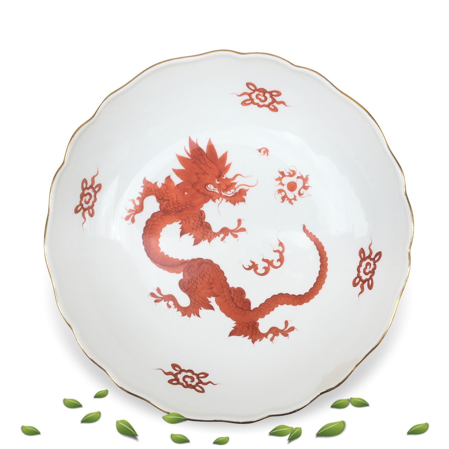 Meissen Schale roter Drache Porzellan