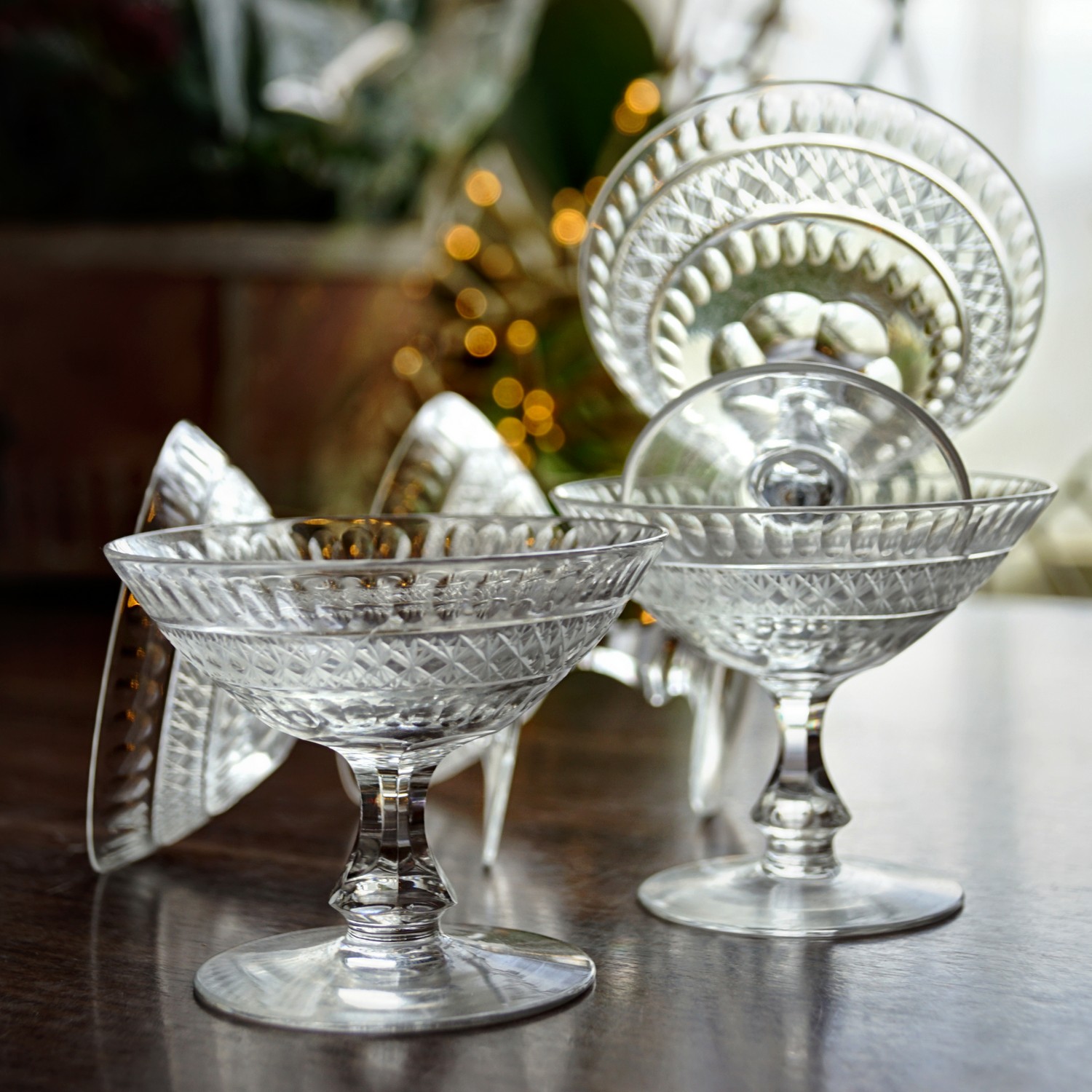 Bleikristall Gläser funkelnde Likörschalen Kristallgläser *Traum* Bleikristall Likör Schnapsgläser Likörschalen Vintage wie neu