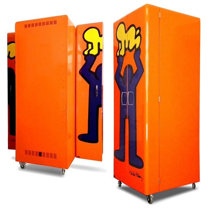 BRETZ FAT BOYS Keith Haring HiFi Schrank Metall Bretz Fat Boy