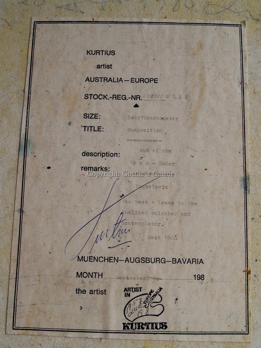 Ölbild ÖL auf Leinen Blumen aussagekräftige Malerei signiert Stilleben abstrakt