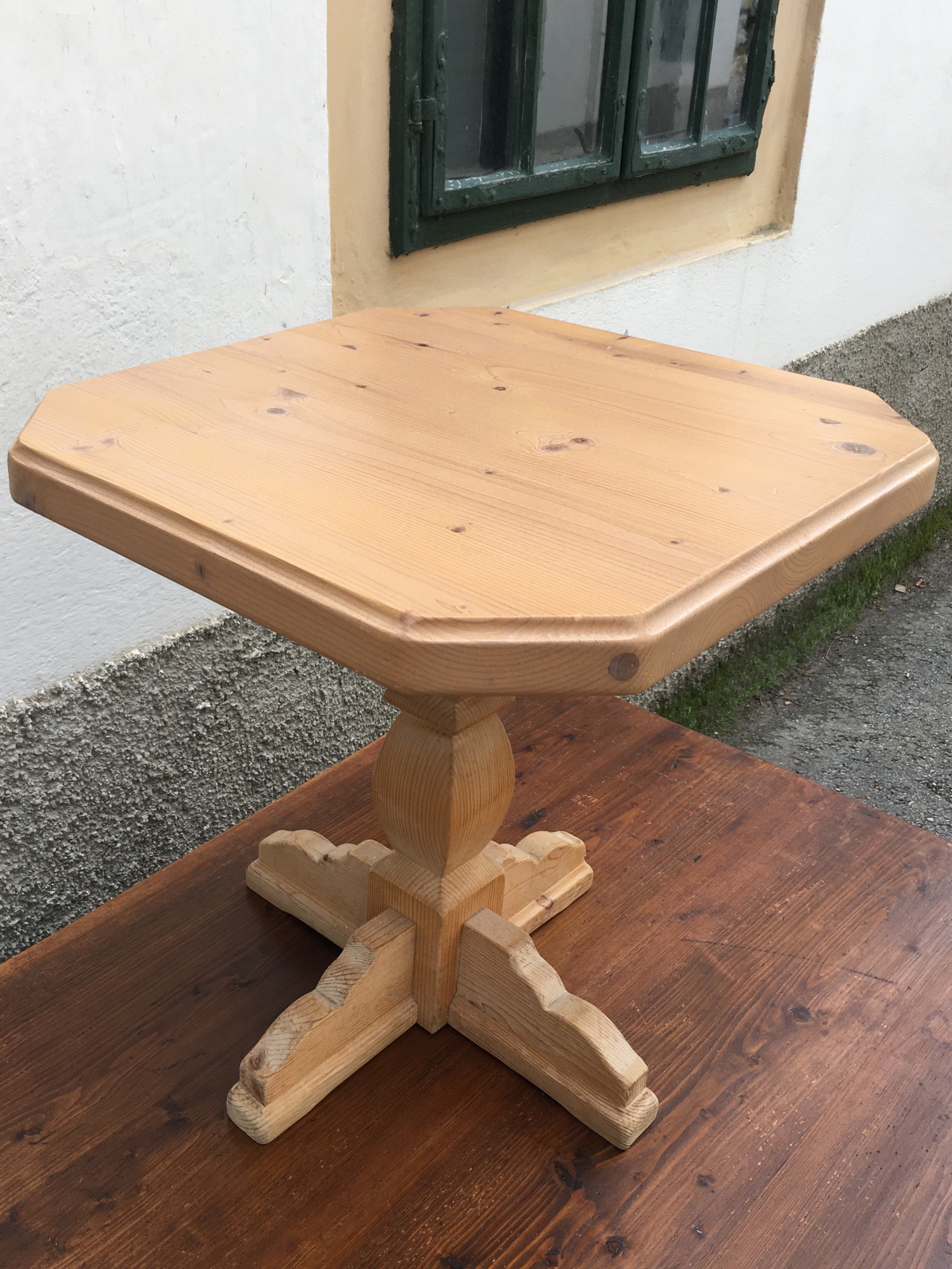 Beistelltisch Tisch klein Weichholz massiv Nachttisch Landhausstil