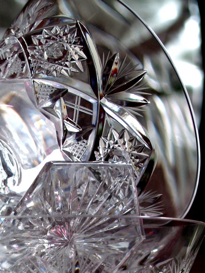 Bleikristall Cocktailschale handgeschliffen