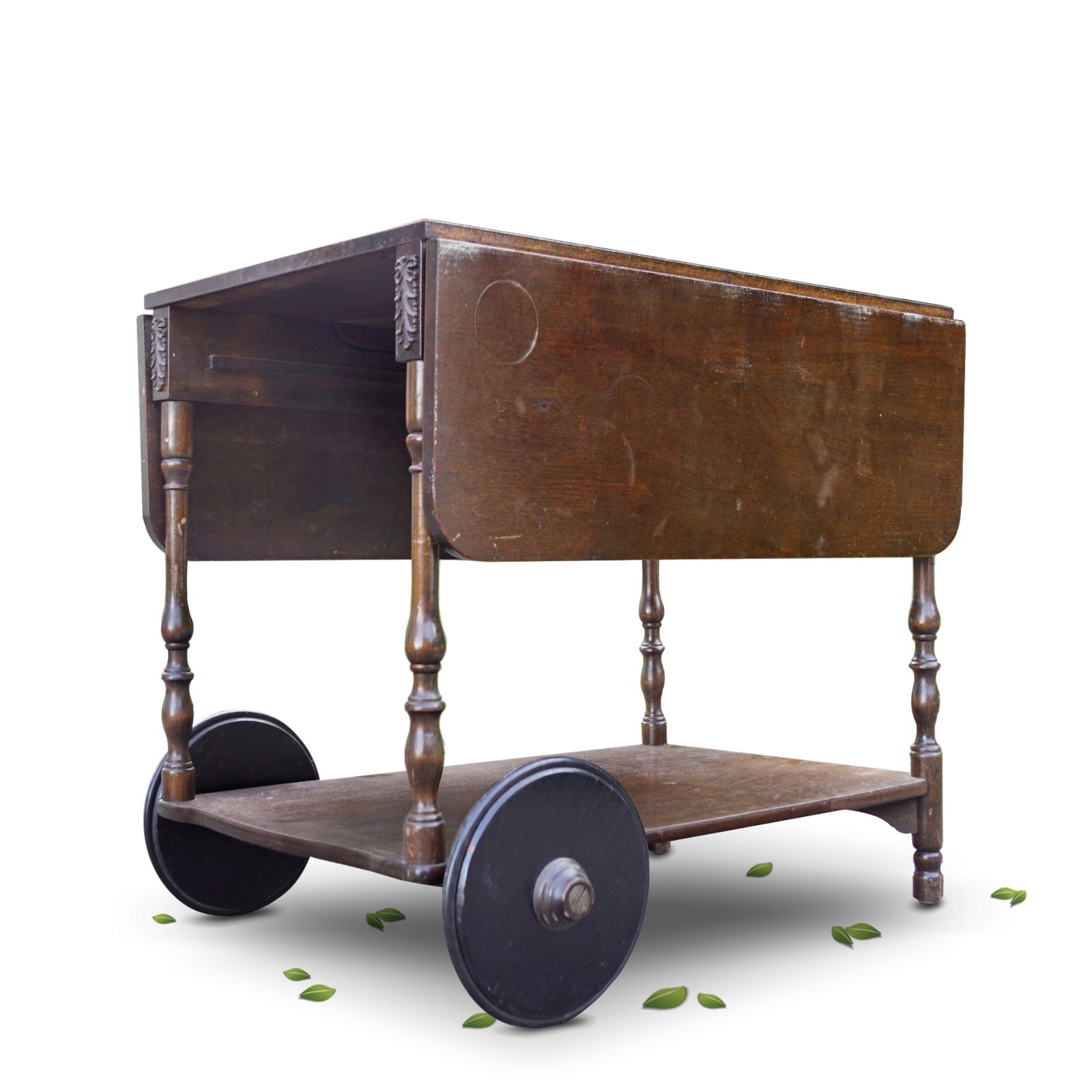 Servierwagen englischer Stil ausklappbar Vintage Barwagen Servierwagen englisch