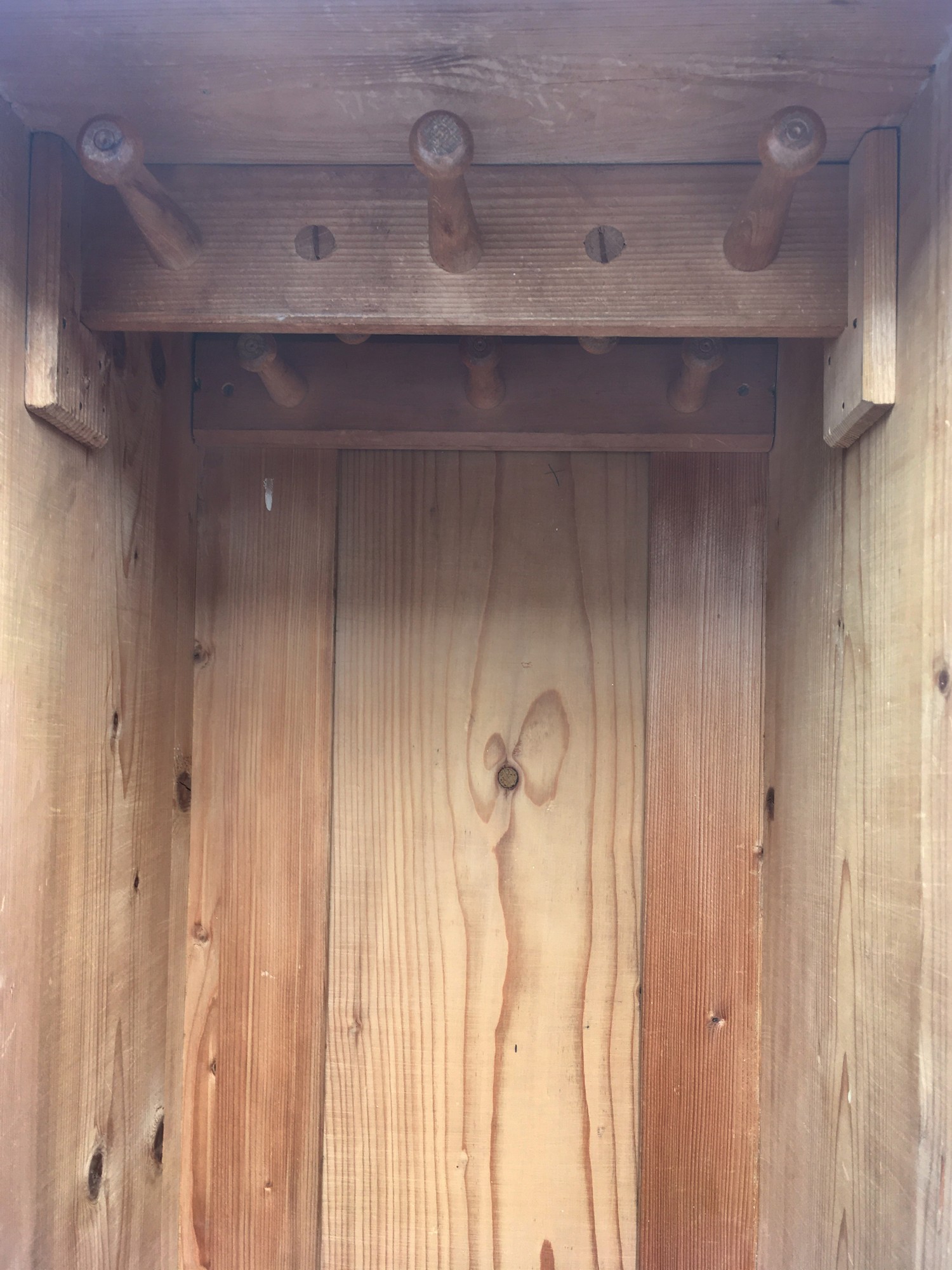 Antiker Schrank Naturholz Küche Garderobe