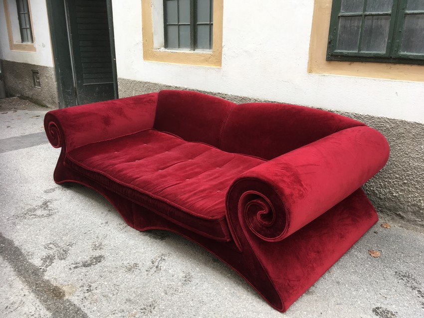 BRETZ Sofa Mamma Mammut blutrot Riesensofa 