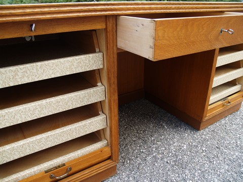 Schreibtisch Rollladen antik Vintage