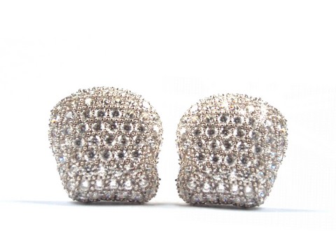 traumhafte Ohrstecker 925 Silber Zirkon Schmuck Blautopas handgefertigt